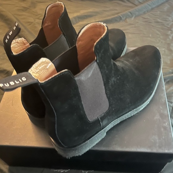 New Republic Ventura Suede Chelsea Boot Black Sz 11 - Picture 9 of 11